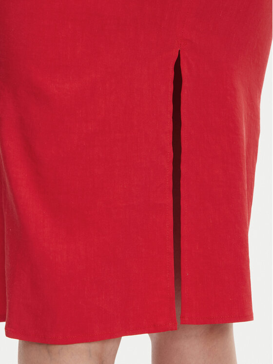 PINKO PINKO Koktejlové šaty 104955 A0IM Červená Regular Fit