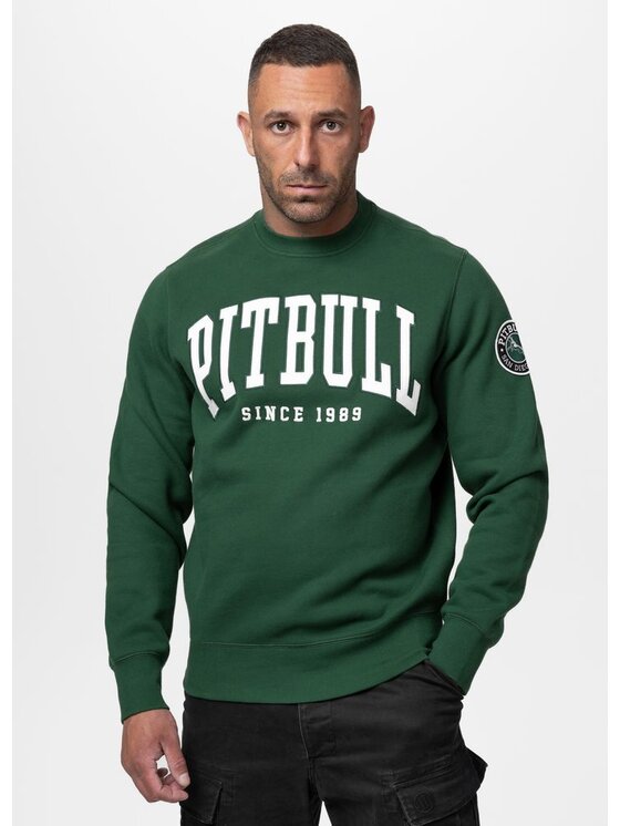 PITBULL PITBULL Bluza NORTON Zielony Regular Fit