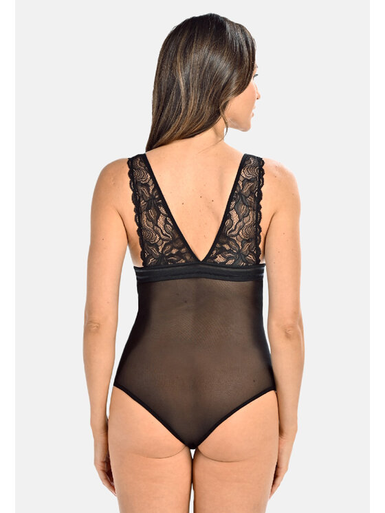 Teyli Teyli Body damskie koronkowe Mirella Czarny