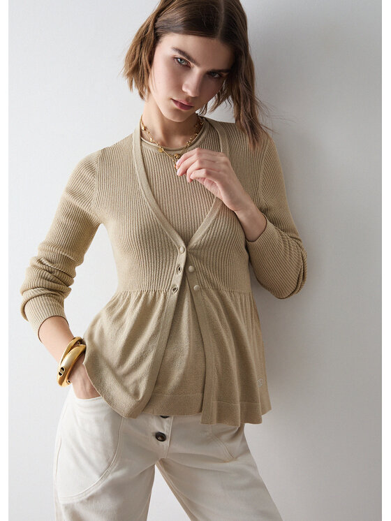 Liu Jo Liu Jo Maglione WF6181MS46JA4357 Beige Regular Fit