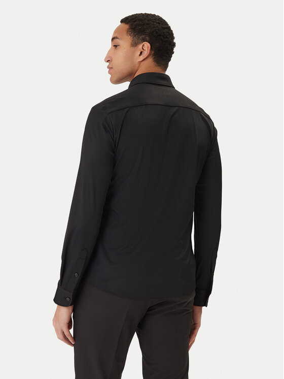 BOSS BOSS Marškiniai P-Roan 50556796 Juoda Slim Fit