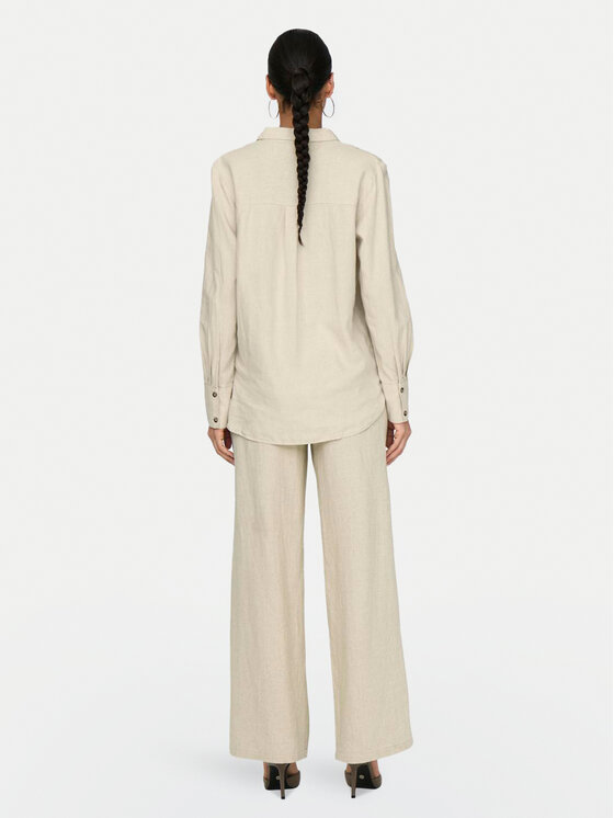 JDY JDY Πουκάμισο Say 15318364 Μπεζ Loose Fit