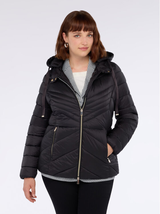 Fiorella Rubino Fiorella Rubino Kurtka puchowa F431T001332N033 Czarny Regular Fit