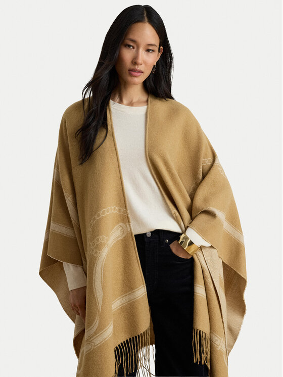 LAUREN RALPH LAUREN LAUREN RALPH LAUREN Poncho 454P23618002 Bej închis