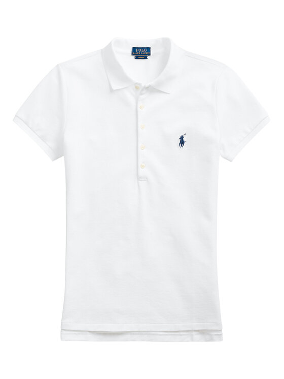 Polo Ralph Lauren Polo Ralph Lauren Polo marškinėliai 211870245001 Balta Slim Fit