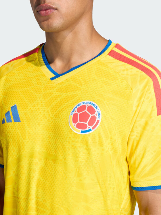 adidas adidas Koszulka techniczna Colombia Żółty Slim Fit