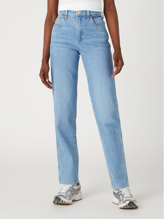 Wrangler Jeans hlače W27M3833O 112332326 Modra Boyfriend Fit