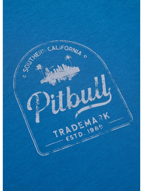 PITBULL PITBULL T-Shirt Koszulka Niebieski Regular Fit