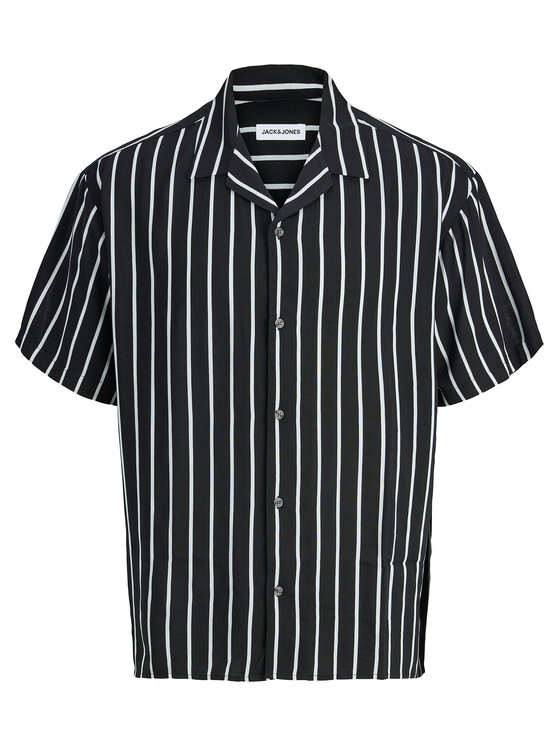 Jack & Jones Jack & Jones Košeľa Jeff 12288853 Čierna Relaxed Fit