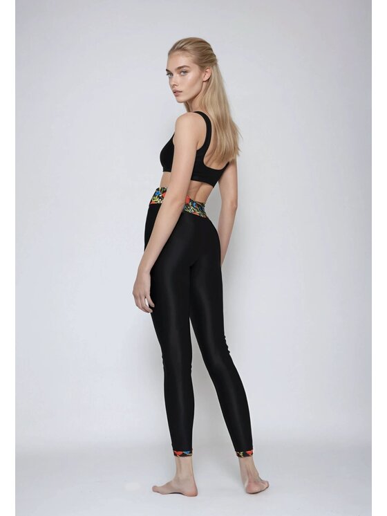 Flavia Valentini Flavia Valentini Legginsy 111 Czarny Compression Fit