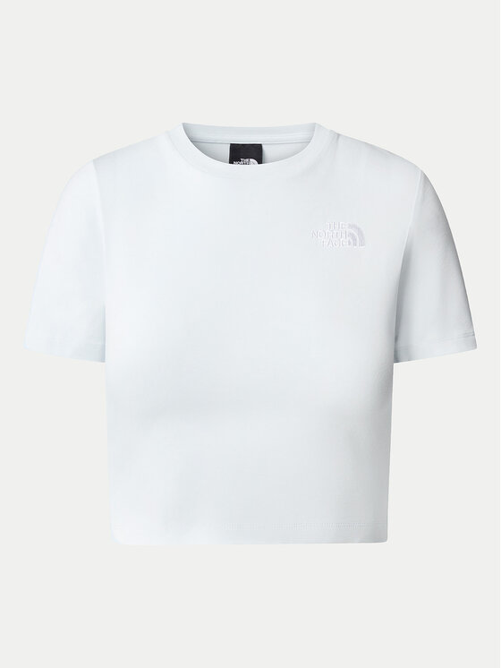 The North Face The North Face T-Shirt NF0A55AO Světle modrá Cropped Fit