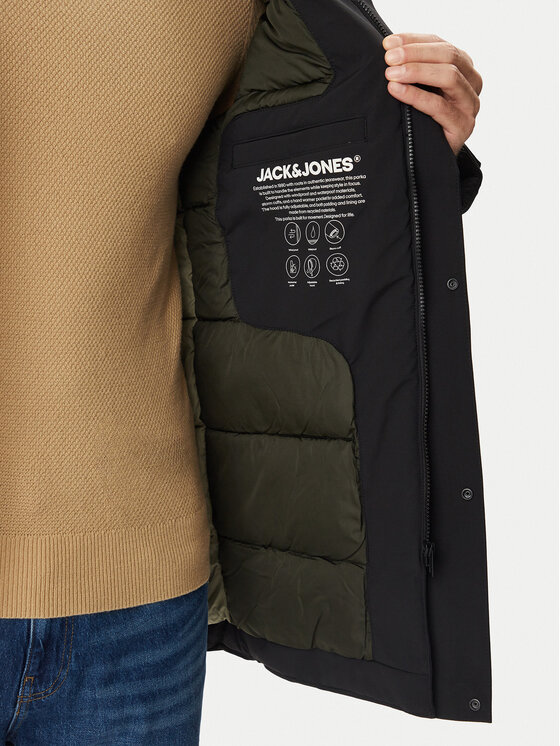 Jack & Jones Jack & Jones Parka Ekeen 12298865 Schwarz Regular Fit