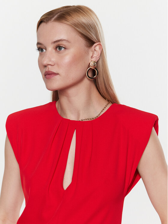 Abito da cocktail NO1006 Rosso Slim Fit