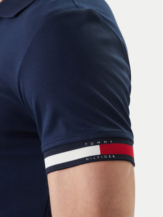 Tommy Hilfiger Tommy Hilfiger Polo MW0MW42743 Tumši zils Slim Fit