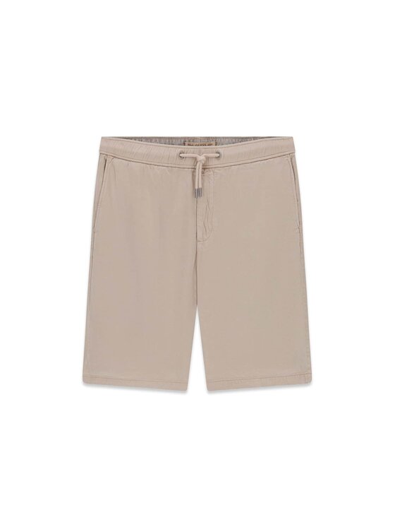 Guess Guess Kalhoty z materiálu 182638 Béžová Bermuda Fit
