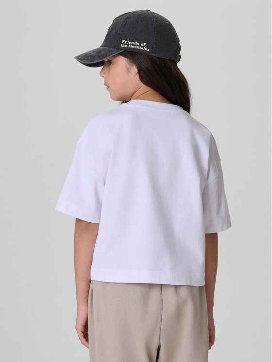 4F 4F T-Shirt 4FJKAW26TTSHF4426-10S Biały Boxy Fit