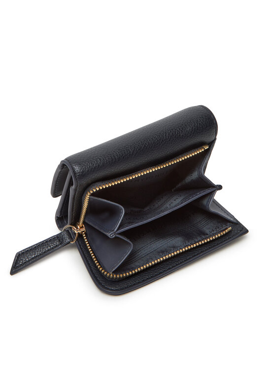 Tommy Hilfiger Tommy Hilfiger Maža Moteriška Piniginė Th Logotape Trifold AW0AW17477 Tamsiai mėlyna