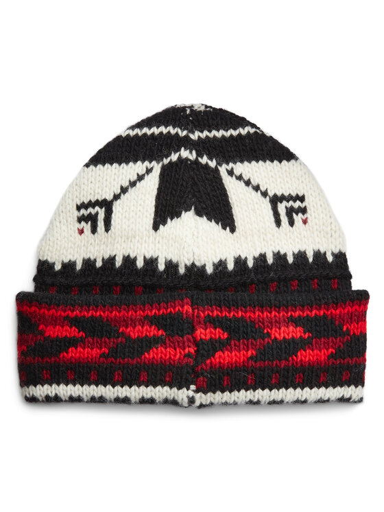 Bonnet ralph lauren noir rouge shop
