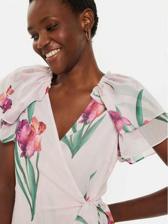 Ted Baker Ted Baker Коктейлна рокля 276317 Розов Regular Fit