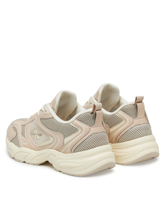 Calvin Klein Jeans Calvin Klein Jeans Laisvalaikio batai Retro Tennis Mesh Ml YW0YW01807 Smėlio