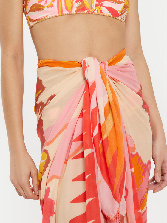Maaji Maaji Pareo Summer Dunes Isla PT2079CPR014 Arancione Regular Fit