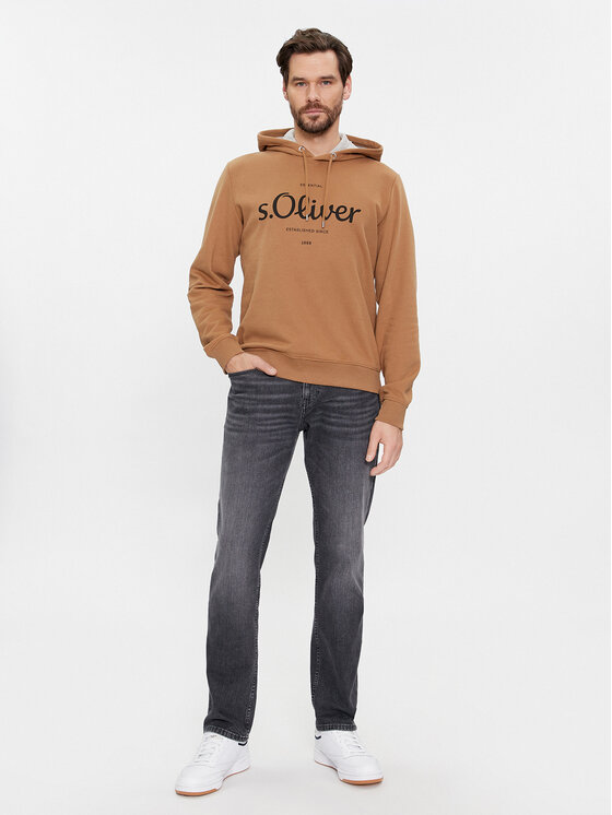 s.Oliver s.Oliver Majica dugih rukava 2135751 Smeđa Regular Fit