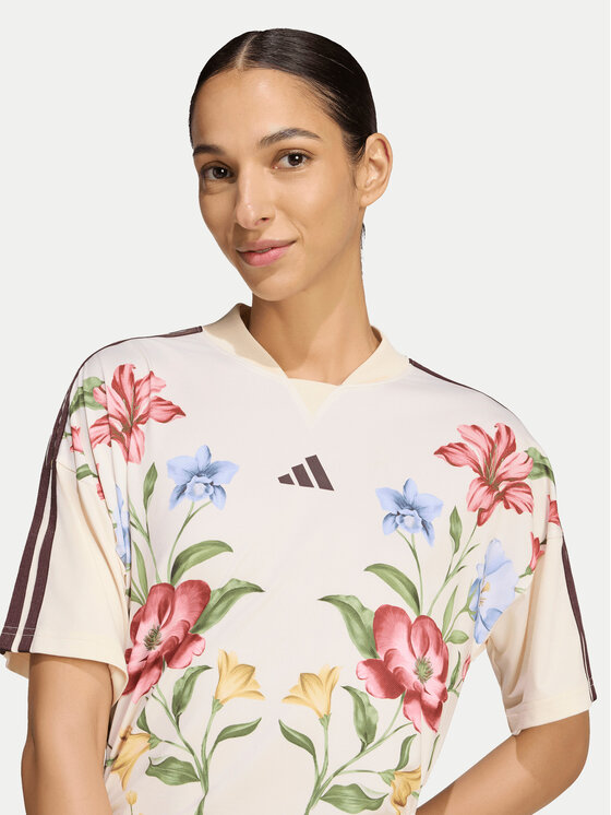 adidas adidas Kasdieninė suknelė Adidas X Farm Rio Premium KR0257 Kreminė Slim Fit