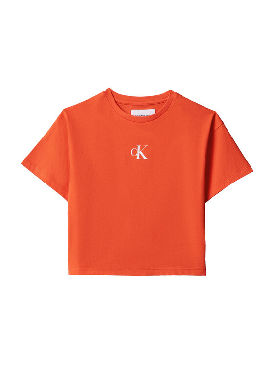 Calvin Klein Jeans Calvin Klein Jeans Tričko LVCKSJA16G Červená Boxy Fit