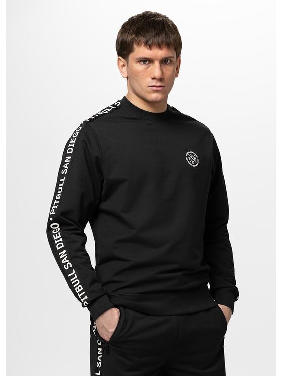 PITBULL PITBULL Bluza TAPE PARKER Czarny Regular Fit
