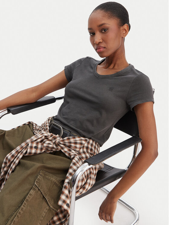 G-Star Raw G-Star Raw T-Shirt Eyben D24533-B059 Schwarz Slim Fit