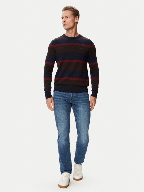 Tommy Hilfiger Tommy Hilfiger Sweter MW0MW28046 Brązowy jasny Regular Fit