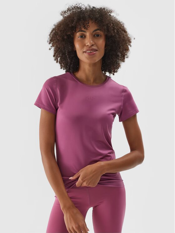 4F 4F Maglietta tecnica 4FWAW24TFTSF1011-53S Rosa Regular Fit