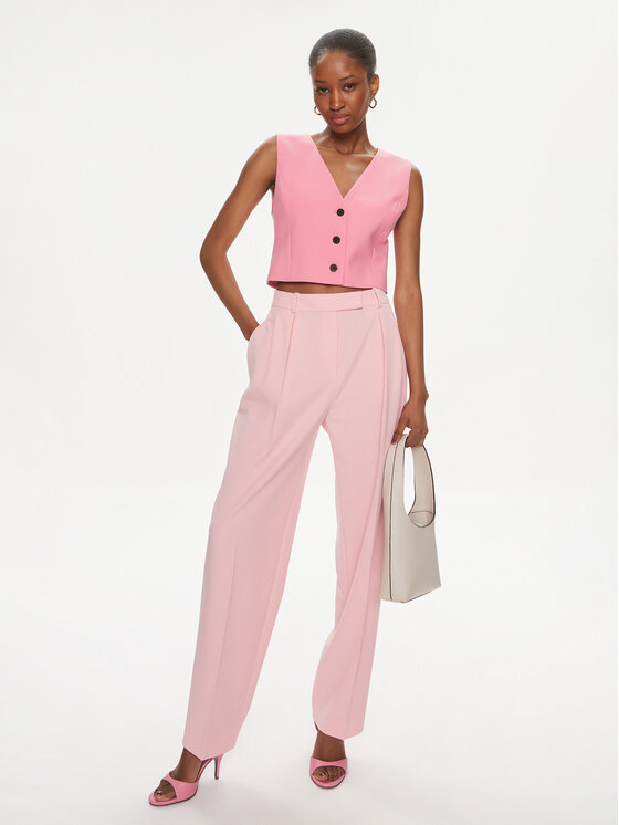 HUGO Hugo Pantaloni di tessuto 50489275 Rosa Regular Fit