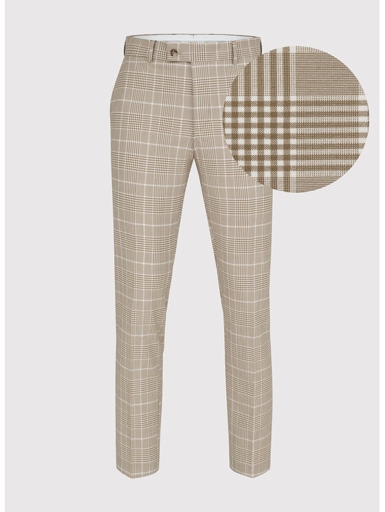 Pako Lorente Pako Lorente Spodnie garniturowe P23SF-6G-027 Beżowy Slim Fit
