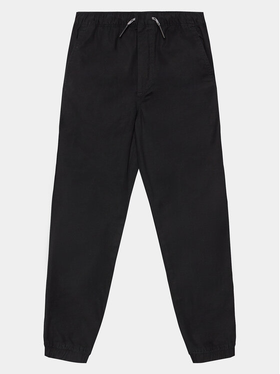 Gap Gap Kalhoty z materiálu 707988-04 Černá Regular Fit