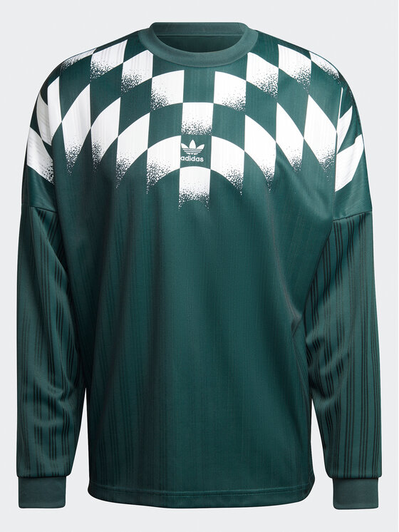 adidas adidas Тениска с дълъг ръкав Rekive Graphic HK7330 Зелен Loose Fit