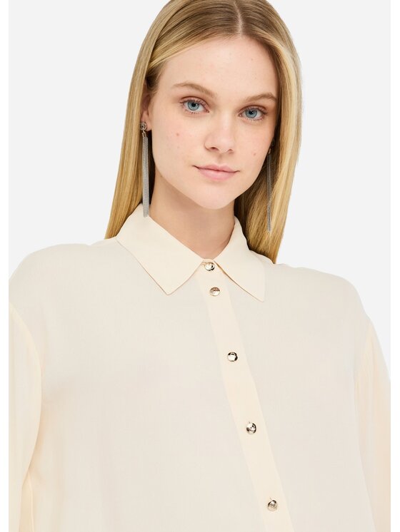 Liu Jo Liu Jo Camicia CF5198T2578X0726 Bianco Loose Fit