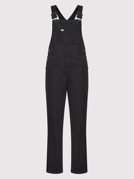 Dickies Dickies Jeans kombinezon Duck Canvas Bib DK0A4XM1C40 Crna Regular Fit