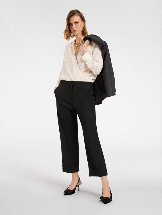 Elena Mirò Elena Mirò Blusa 2135P000173N021 Crema A-Line Fit