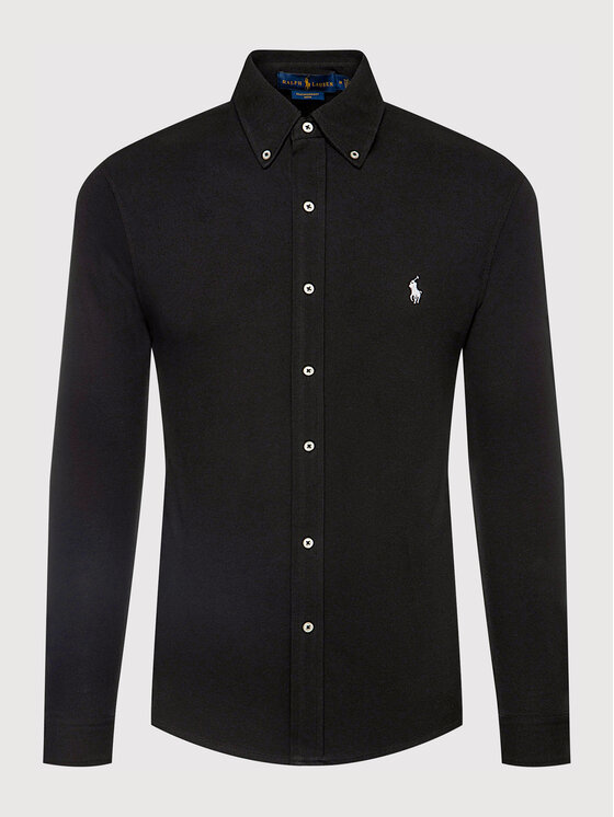 Polo Ralph Lauren Polo Ralph Lauren Ing Pique 710654408 Fekete Regular Fit