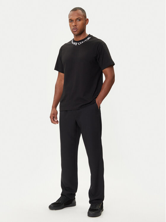 Versace Jeans Couture Versace Jeans Couture T-krekls 79GAHP03 CJ01P Melns Regular Fit
