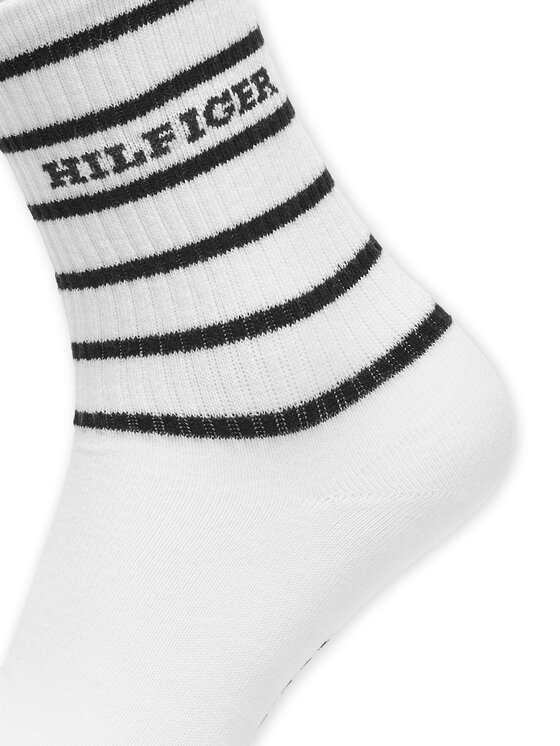 Tommy Hilfiger Tommy Hilfiger 2er-Set hohe Damensocken 701236457 Écru