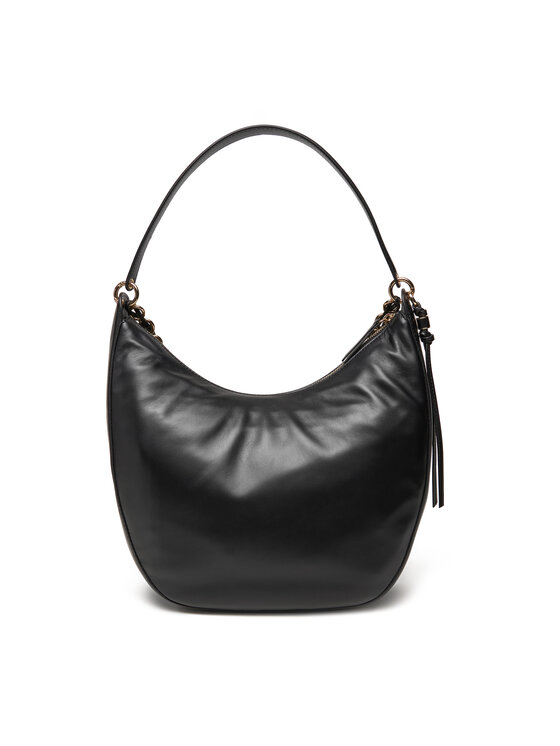 Tommy Hilfiger Tommy Hilfiger Τσάντα Moon Leather Hobo AW0AW17468 Μαύρο