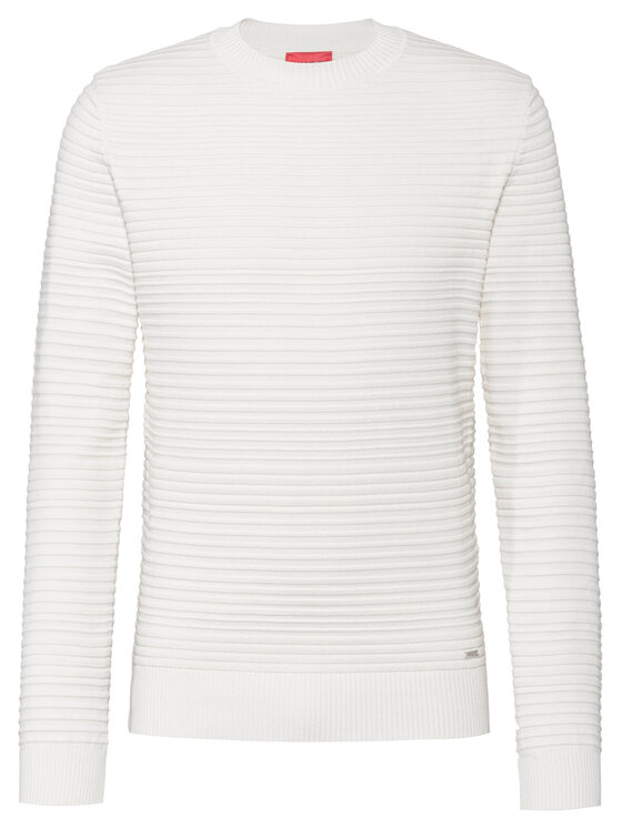 HUGO HUGO Maglione Sottor 50446415 Bianco Regular Fit