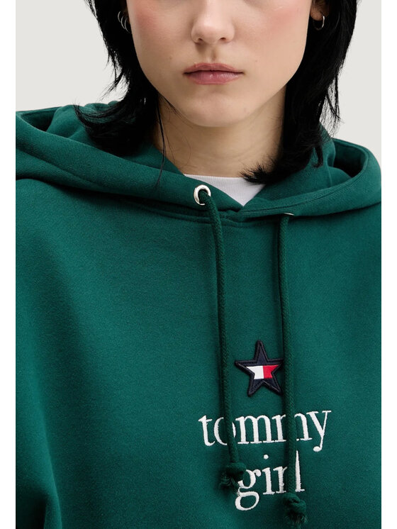 Tommy Jeans Tommy Jeans Felpa DN0DN00099 Verde Casual Fit