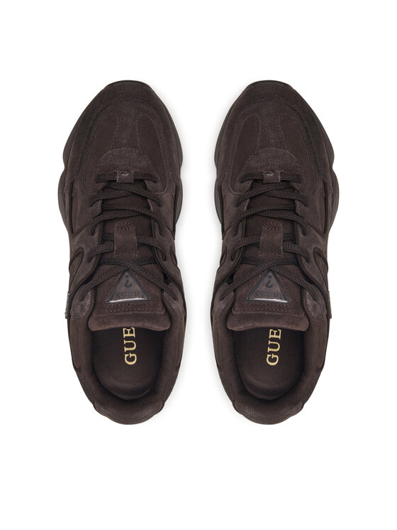 Guess Guess Sneakersy FLFCOL SUE12 Brązowy ciemny
