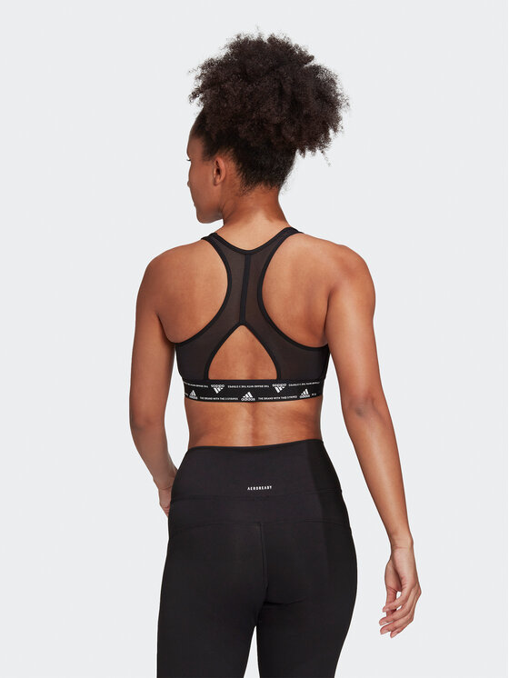 adidas adidas Športová podprsenka Powerreact Training Medium-Support Bra HC7489 Čierna