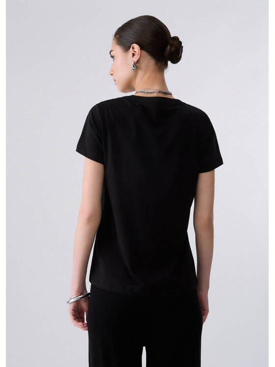 Liu Jo Liu Jo T-shirt TF6242JS923L9503 Nero Regular Fit
