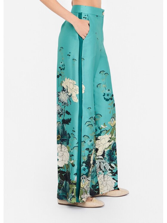 Liu Jo Liu Jo Pantalone da abito CF5301TS555M9716 Celeste Regular Fit