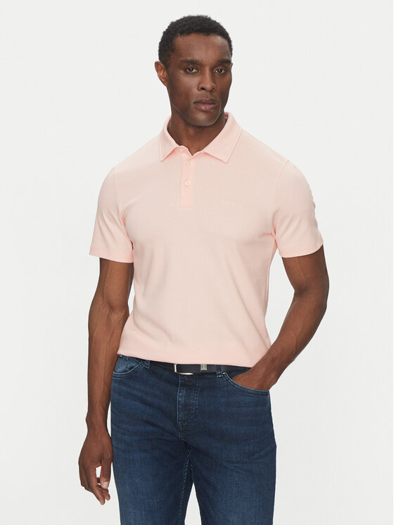 BOSS Polo Palosh 30 50471335 Rosa Slim Fit, taglia : XXL